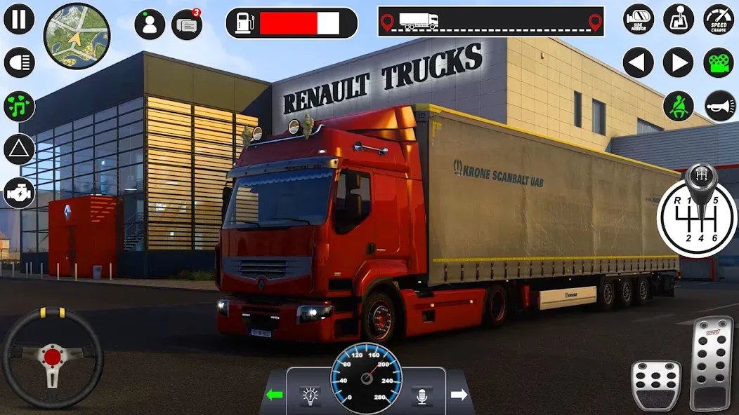 Euro Cargo Truck Simulator 3D  [МОД Unlimited Money] Screenshot 3