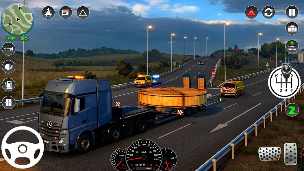 Euro Cargo Truck Simulator 3D  [МОД Unlimited Money] Screenshot 4