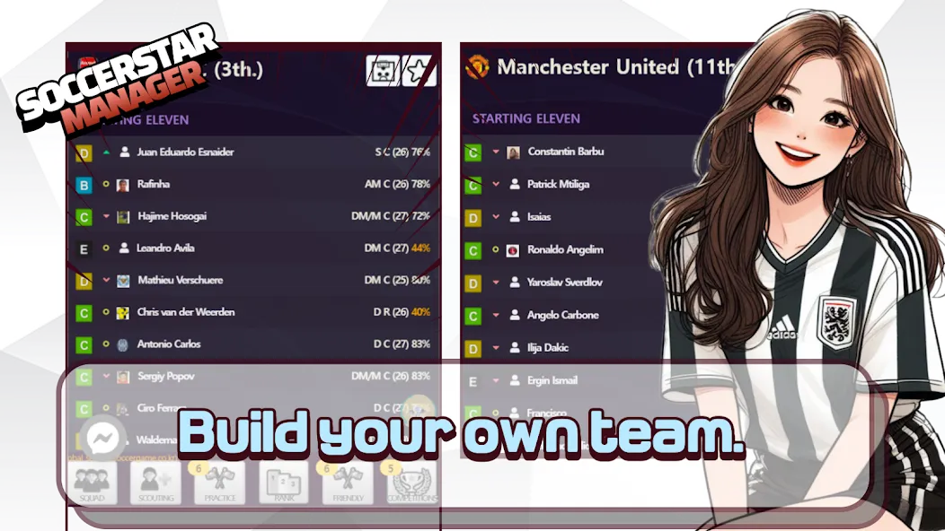 SSM - Football Manager Game (ССМ)  [МОД Бесконечные монеты] Screenshot 3