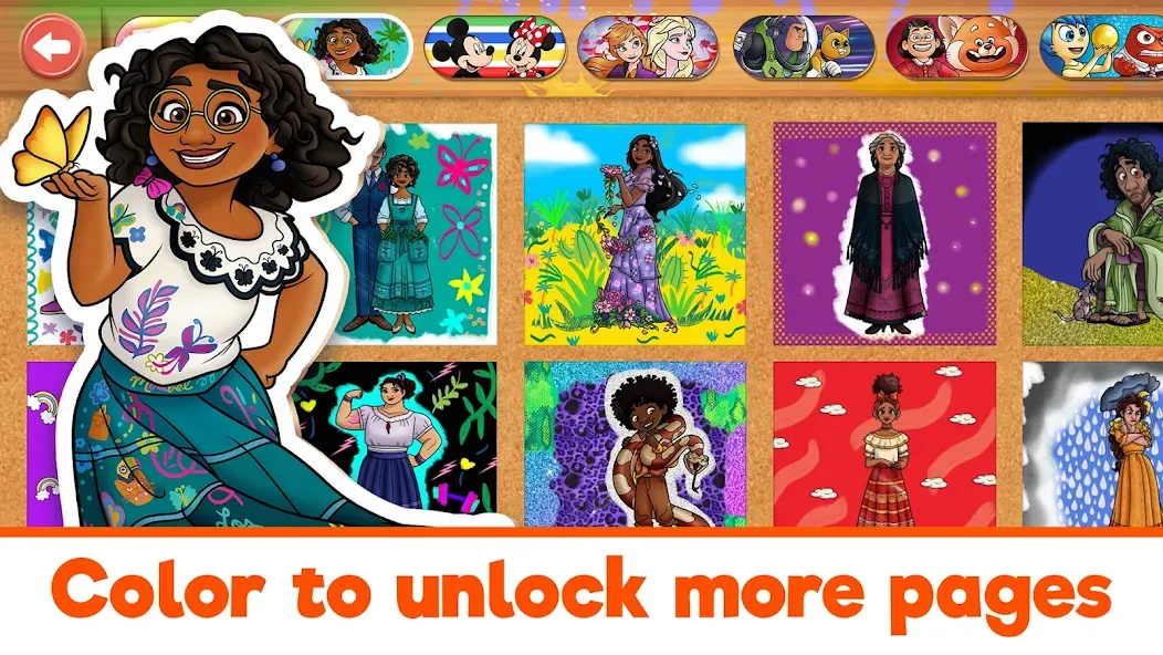 Disney Coloring World (Дисней)  [МОД Бесконечные монеты] Screenshot 5