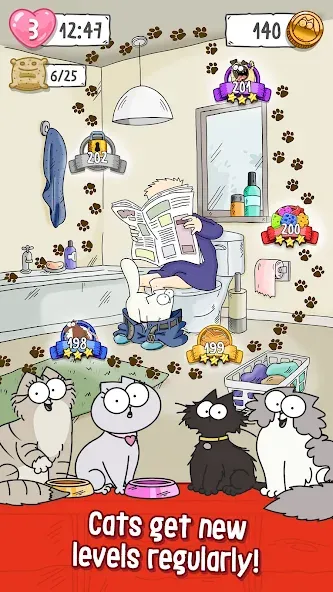 Simon’s Cat Crunch Time  [МОД Unlimited Money] Screenshot 3