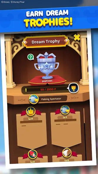 Disney POP TOWN (Дисней ПОП Таун)  [МОД Menu] Screenshot 2