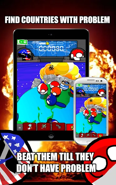 Polandball: Not Safe For World (Поландбол)  [МОД Много денег] Screenshot 1