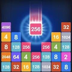 Скачать взломанную Drop Merge : Number Puzzle (Дроп Мердж)  [МОД Mega Pack] - последняя версия apk на Андроид