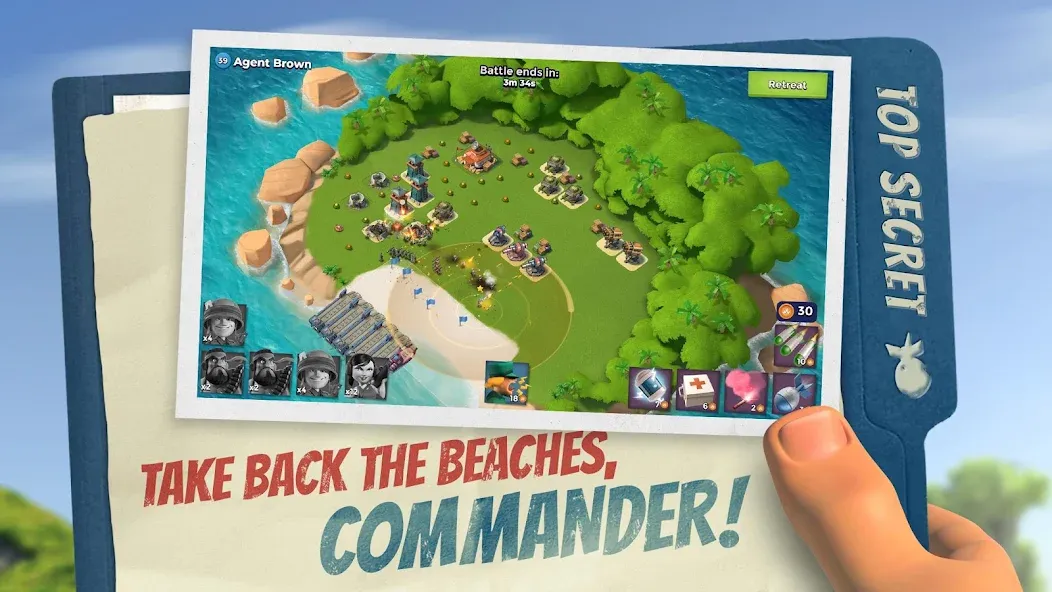 Boom Beach (Бум Бич)  [МОД Бесконечные монеты] Screenshot 1