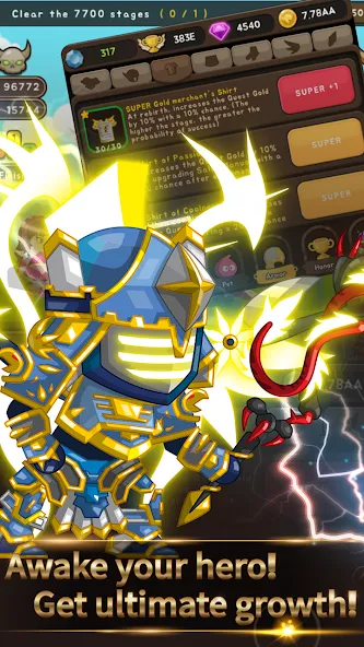 +9 God Blessing Cash Knight  [МОД Unlimited Money] Screenshot 1