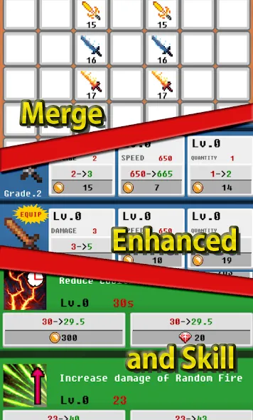 Merge Sword :Idle Merged Sword (Мерж Сворд)  [МОД Все открыто] Screenshot 2