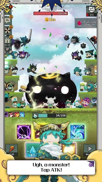 Tap Dragon: Little Knight Luna (Тап Драгон)  [МОД Menu] Screenshot 4