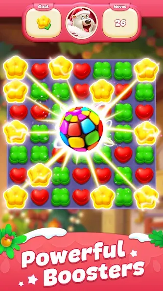 Sweet Candy Match: Puzzle Game (Свит Кэнди Матч)  [МОД Бесконечные монеты] Screenshot 2