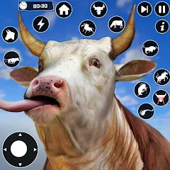 Взломанная Scary Cow Simulator Rampage (Скари)  [МОД Mega Pack] - последняя версия apk на Андроид