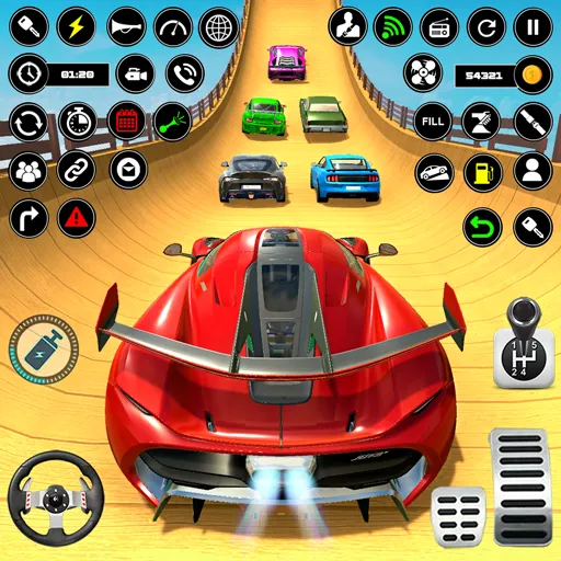 Crazy Ramp Car Stunt Master 3D (Крэйзи Рэмп Кар Стант Мастер 3Д)  [МОД Menu] Screenshot 3