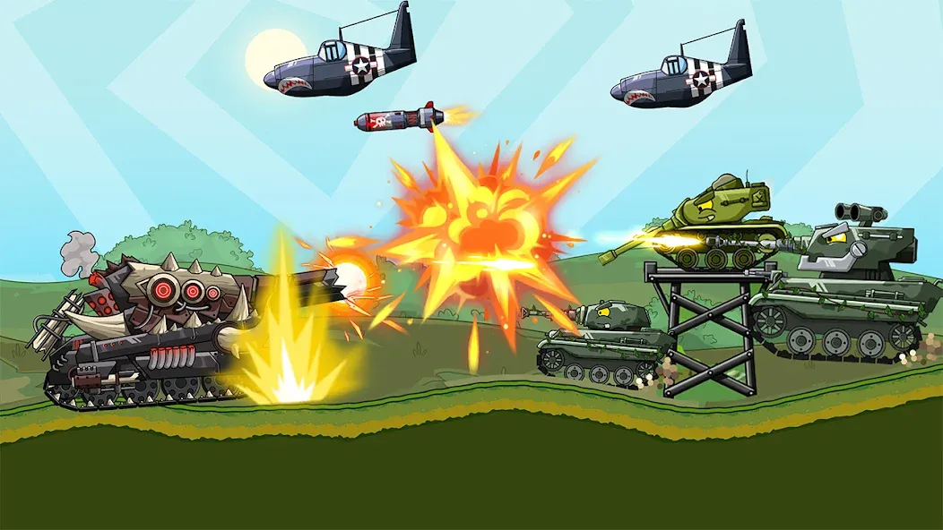 Tank Arena Steel Battle (Танковая Арена Стальное Сражение)  [МОД Бесконечные монеты] Screenshot 4