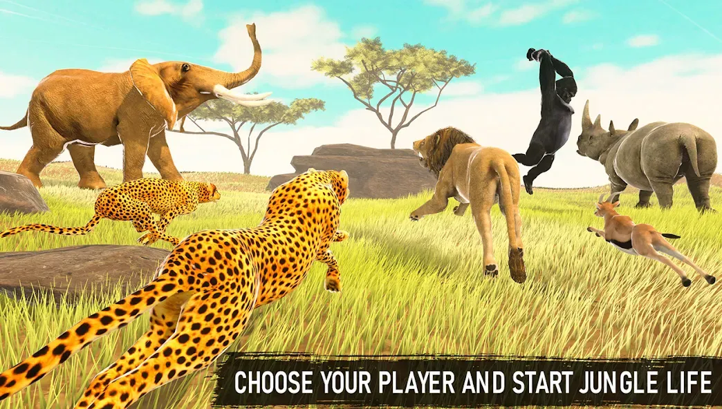 Savanna Safari: Land of Beasts (Саванна игра выживания животных)  [МОД Unlocked] Screenshot 3