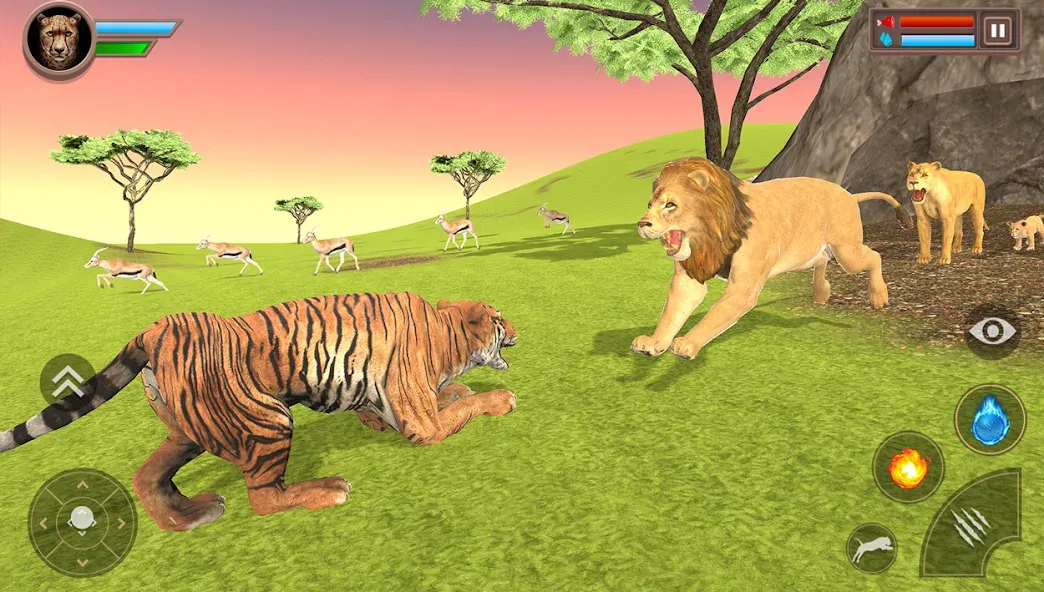 Savanna Safari: Land of Beasts (Саванна игра выживания животных)  [МОД Unlocked] Screenshot 4