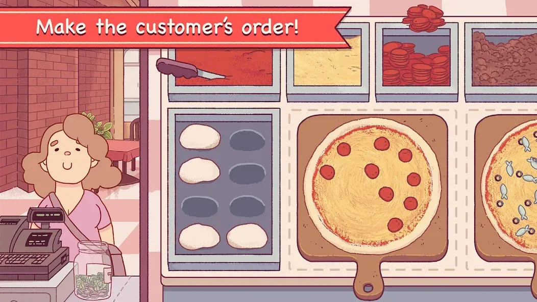 Good Pizza, Great Pizza  [МОД Бесконечные монеты] Screenshot 2