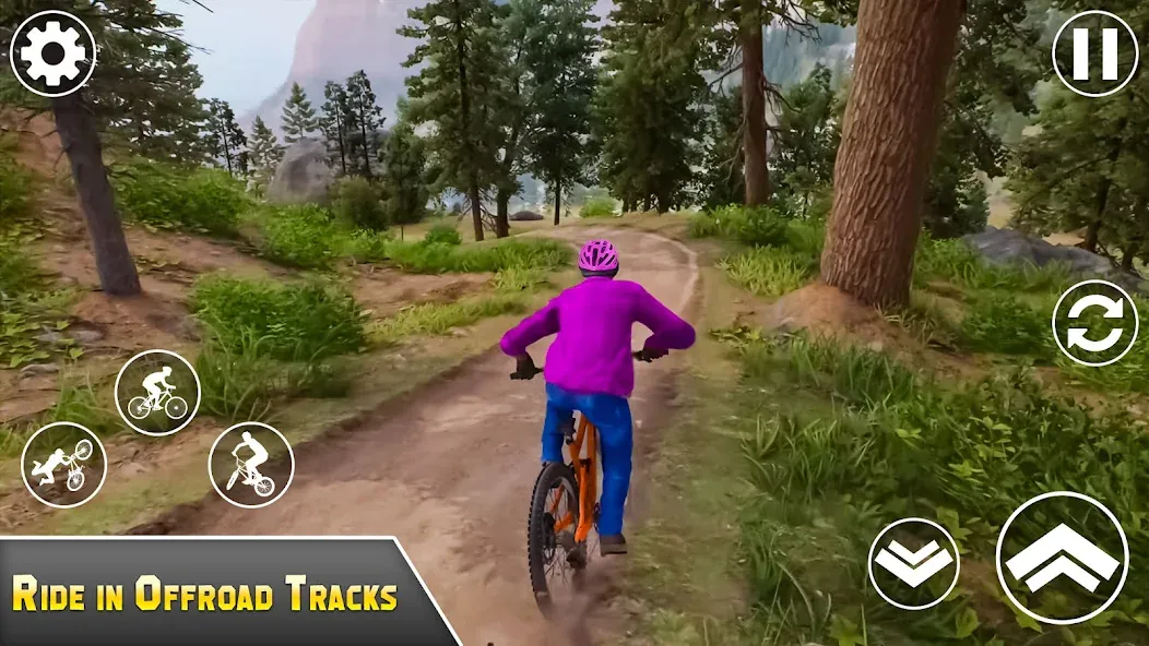 BMX Bicycle Games Offroad Bike  [МОД Много денег] Screenshot 2