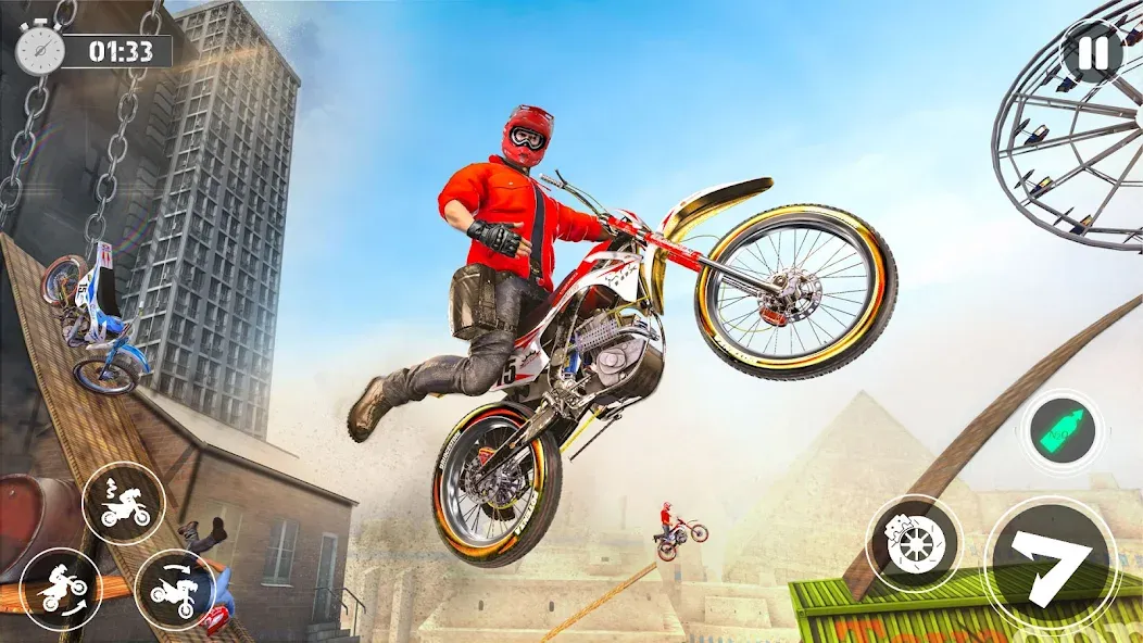 Bike Stunt Race Tricks Master  [МОД Бесконечные деньги] Screenshot 1