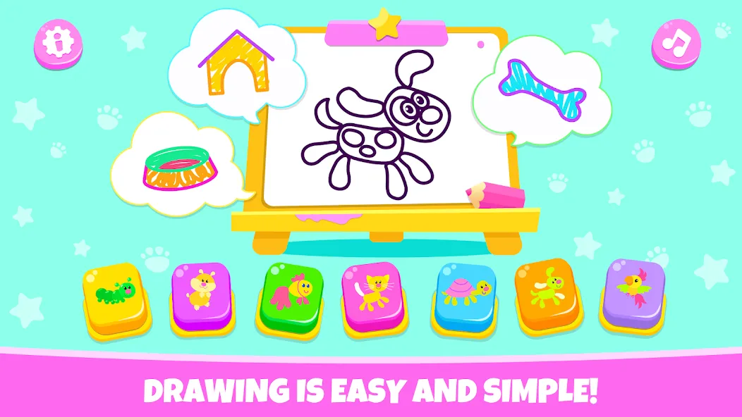 Drawing for kids! Toddler draw  [МОД Много денег] Screenshot 1