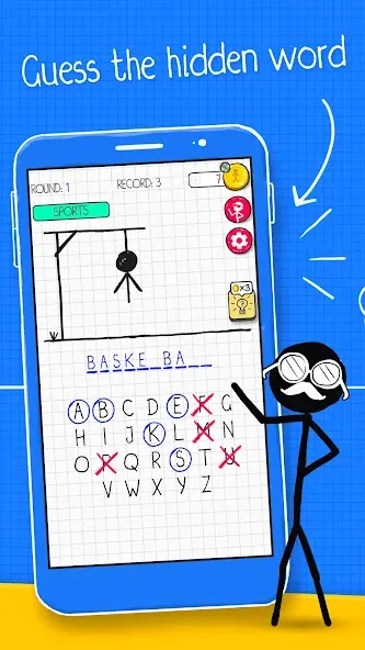 Hangman  [МОД Menu] Screenshot 1