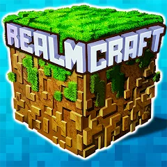 Взлом Mini Block Craft Realm Craft (РеалмКрафт)  [МОД Много денег] - последняя версия apk на Андроид