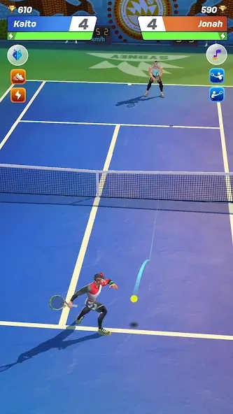 Tennis Clash: Multiplayer Game (Теннис Клаш)  [МОД Бесконечные деньги] Screenshot 1