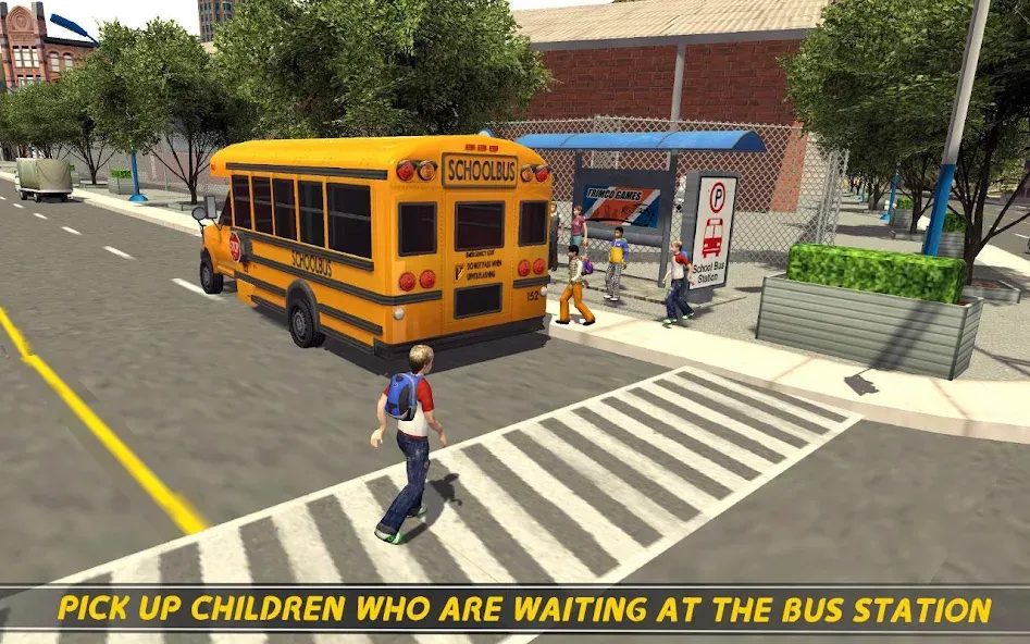 School Bus 16  [МОД Много денег] Screenshot 1