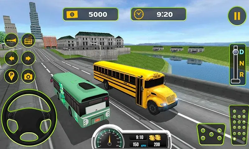 School Bus Driving Game  [МОД Меню] Screenshot 2