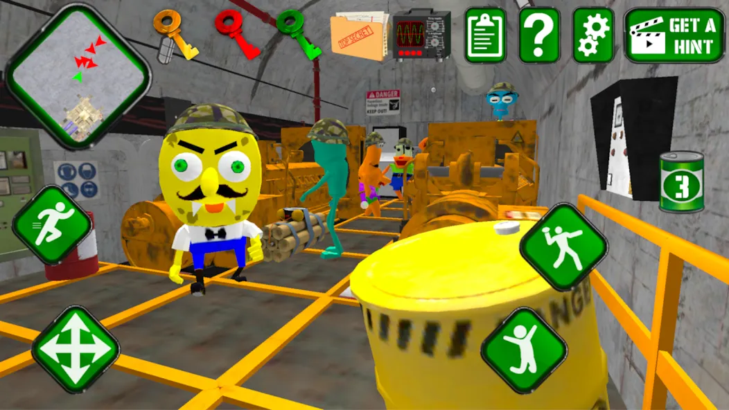 Sponge Area 51. Neighbor Alien  [МОД Меню] Screenshot 5