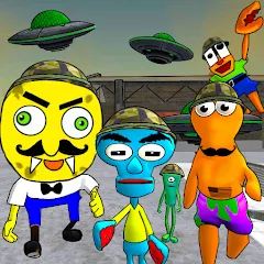 Скачать взломанную Sponge Area 51. Neighbor Alien  [МОД Меню] - стабильная версия apk на Андроид