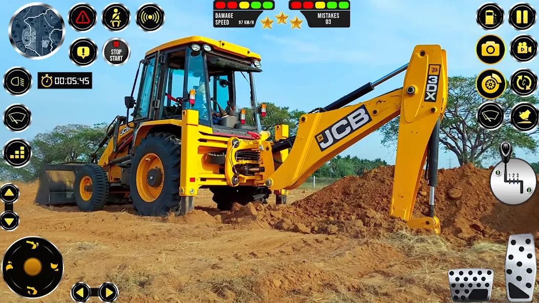 JCB Excavator Construction 3D  [МОД Бесконечные монеты] Screenshot 5