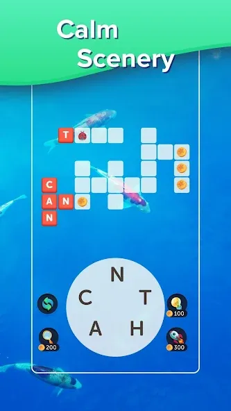 Puzzlescapes Word Search Games (Паззлскейпс Ворд Срч Геймс)  [МОД Бесконечные деньги] Screenshot 4