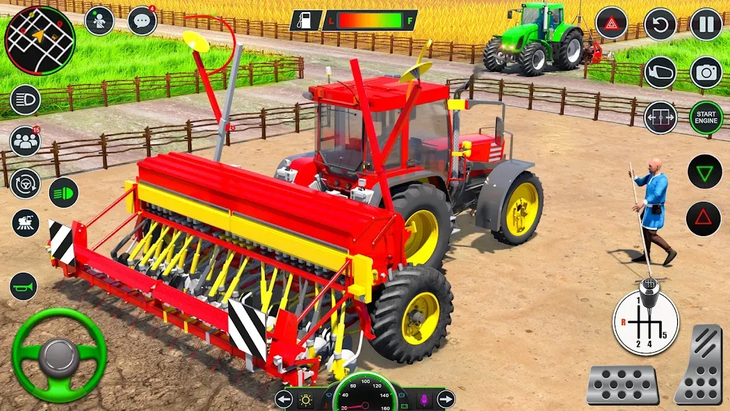 Real Tractor Driving Games (Риал Трактор Драйвинг Геймс)  [МОД Много монет] Screenshot 2