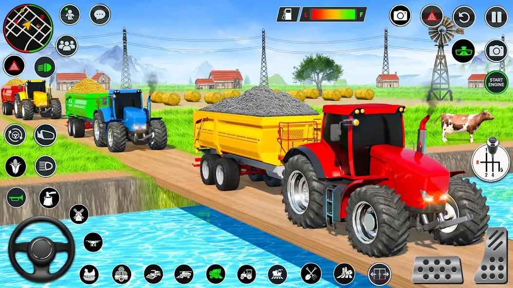 Real Tractor Driving Games (Риал Трактор Драйвинг Геймс)  [МОД Много монет] Screenshot 5