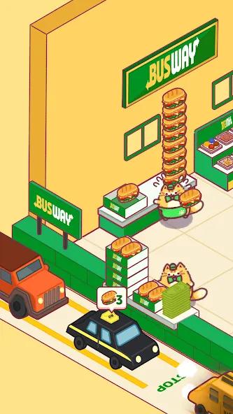 Cat Snack Bar: Cute Food Games (Кэт Снэк Бар)  [МОД Menu] Screenshot 1