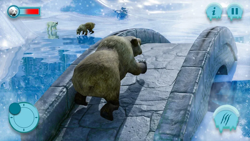 Polar Bear Family Survival  [МОД Много денег] Screenshot 1