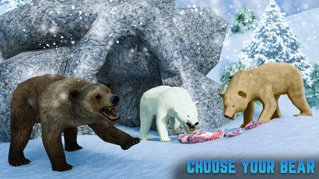 Polar Bear Family Survival  [МОД Много денег] Screenshot 2