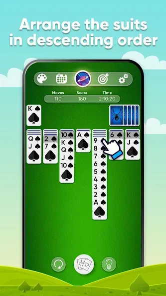 Spider Solitaire (Спайдер Солитер)  [МОД Mega Pack] Screenshot 2