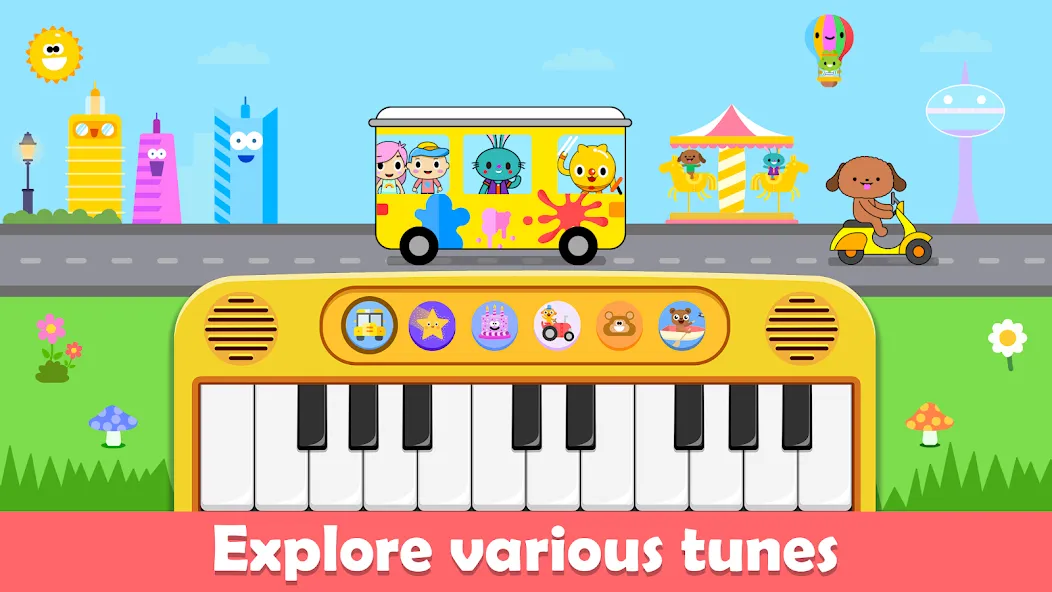 Baby Piano Kids Music Games  [МОД Mega Pack] Screenshot 1