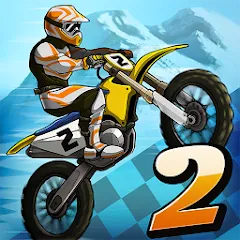 Взломанная Mad Skills Motocross 2 (Мад Скилс Мотокросс 2)  [МОД Все открыто] - полная версия apk на Андроид