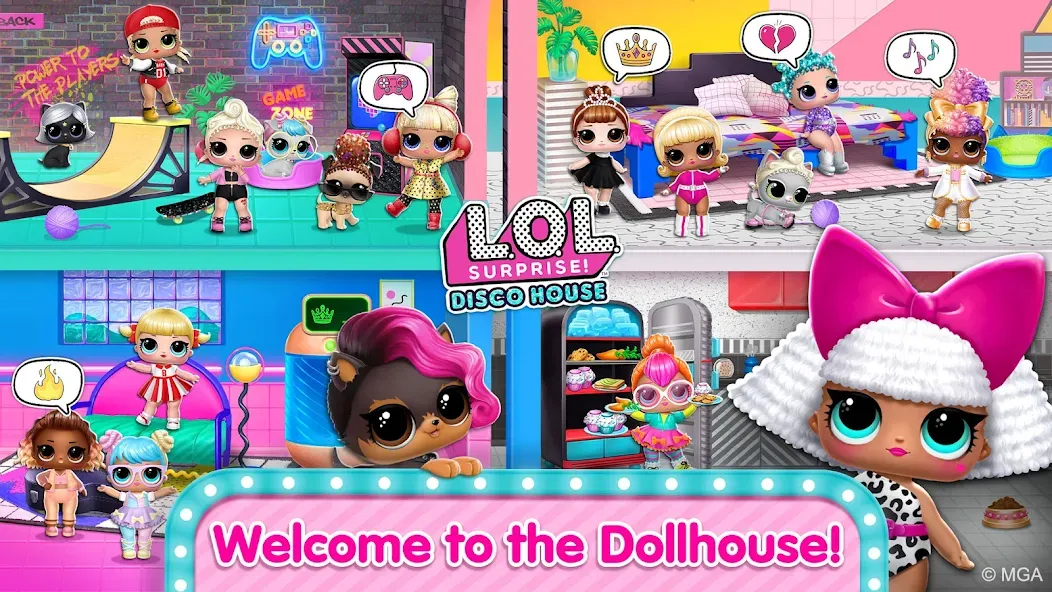 L.O.L. Surprise! Disco House  [МОД Бесконечные монеты] Screenshot 2