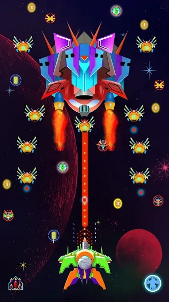 Galaxy Shooting: Alien Attack (Гэлэкси Шутинг)  [МОД Много монет] Screenshot 5