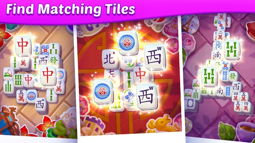 Mahjong City Tours: Tile Match (Маджонг Сити Турс)  [МОД Все открыто] Screenshot 2