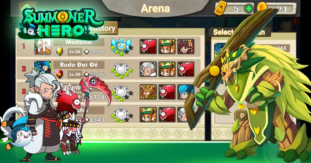 Summoner Hero: Epic Battle (Саммонер Хиро)  [МОД Бесконечные монеты] Screenshot 5