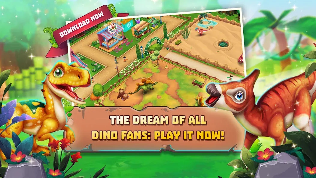 Dinosaur Park – Primeval Zoo (Динозавровый парк)  [МОД Много монет] Screenshot 4