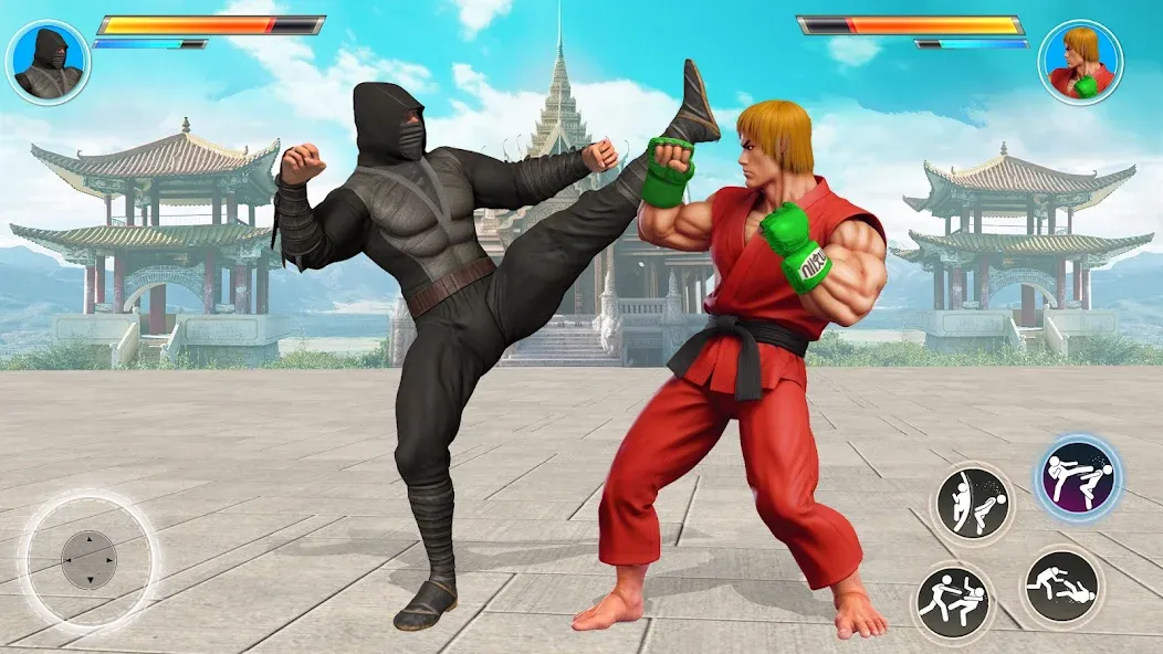 Kung Fu Heros: Fighting Game (упергеройский файтинг Кунгфуигры)  [МОД Бесконечные деньги] Screenshot 4