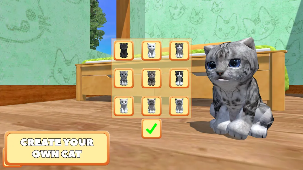 Cute Pocket Cat 3D - Part 2 (Сьют Покет Кэт 3Д)  [МОД Бесконечные деньги] Screenshot 1