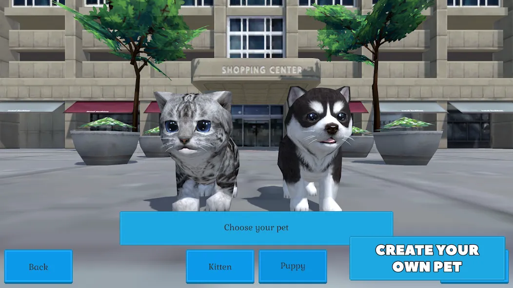 Cute Pocket Cat And Puppy 3D (Кьют Покет Кэт Энд Паппи 3Д)  [МОД Unlimited Money] Screenshot 1