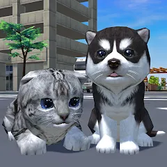 Взлом Cute Pocket Cat And Puppy 3D (Кьют Покет Кэт Энд Паппи 3Д)  [МОД Unlimited Money] - стабильная версия apk на Андроид