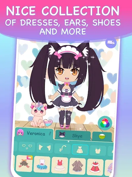 Chibi Dress Up Games for Girls  [МОД Меню] Screenshot 3