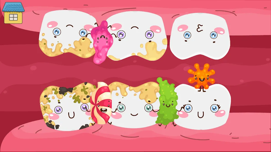 Funny Teeth kids dentist care!  [МОД Бесконечные деньги] Screenshot 5